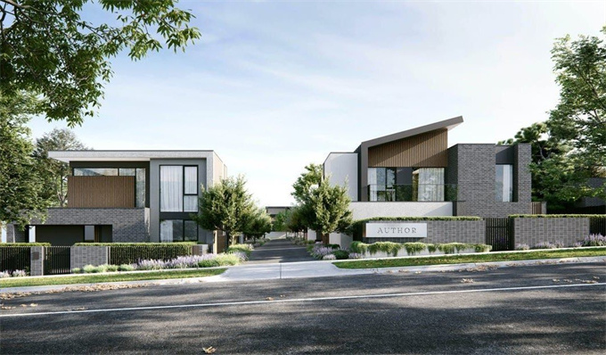  墨尔本Box Hill South 中心地带联排别墅Author Townhomes 