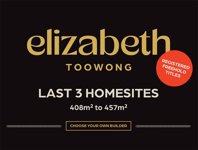  布里斯班罕见优质住宅用地Elizabeth Estate 